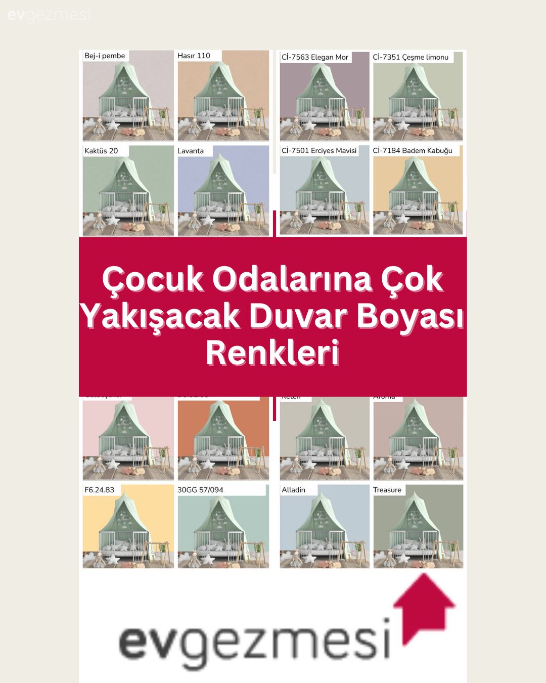 Çocuk Odalarına Çok Yakışacak Duvar Boyası Renkleri