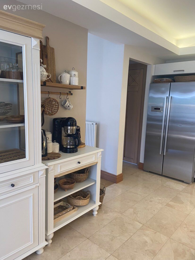 Beyaz, Ekstra mutfak dolabı, Mutfak, Mutfak rafı, Mutfak zemin seramikleri