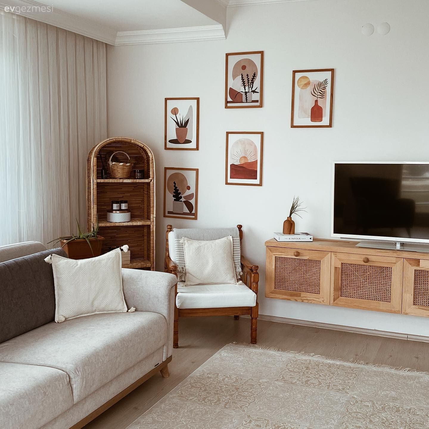 Bu Kırklareli Dekorunda Sadelik Bohem Stille Birlikte Sunulmuş!