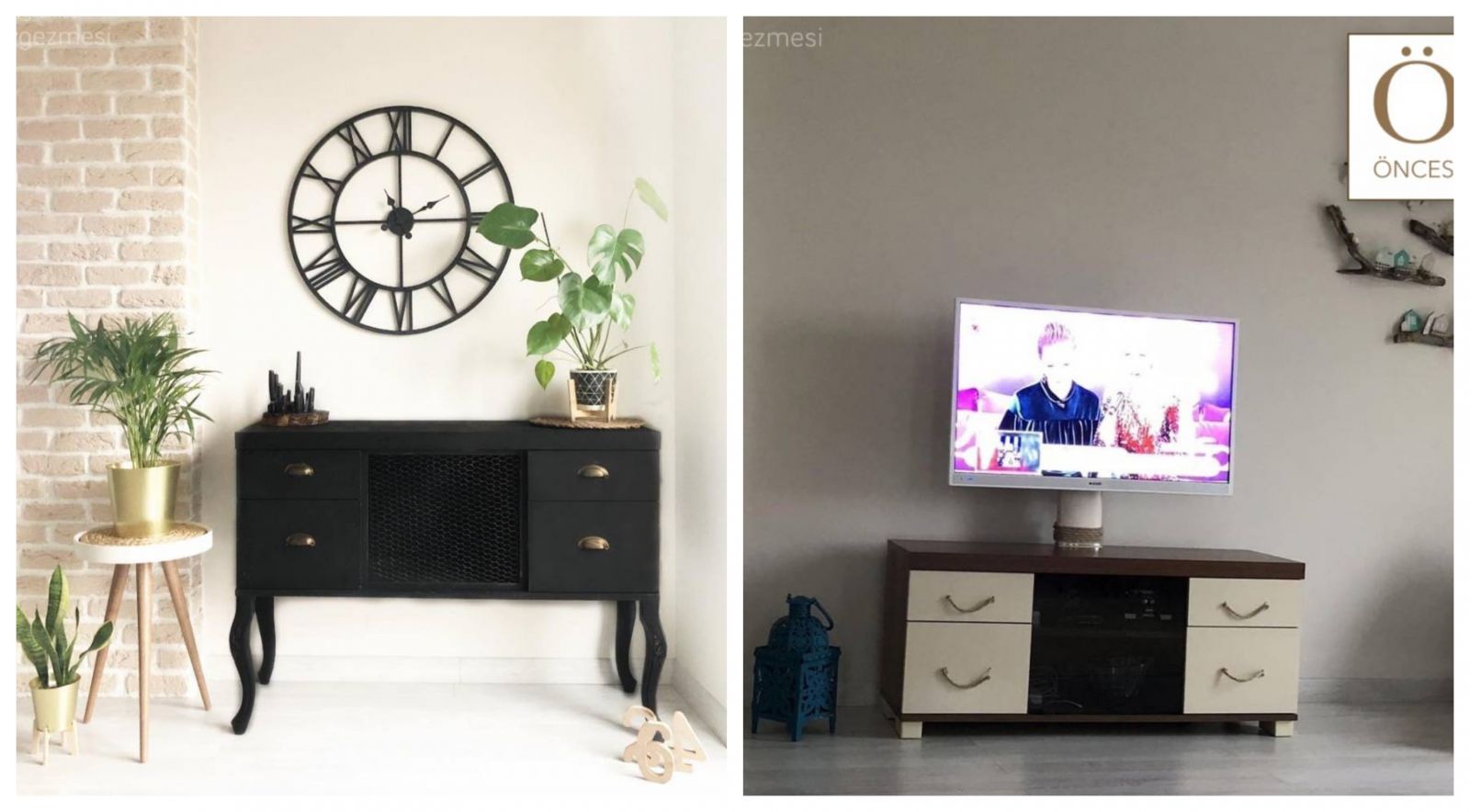 Gösterişsiz Bir Tv Sehpasının Tarz Bir Konsola Dönüşümü!