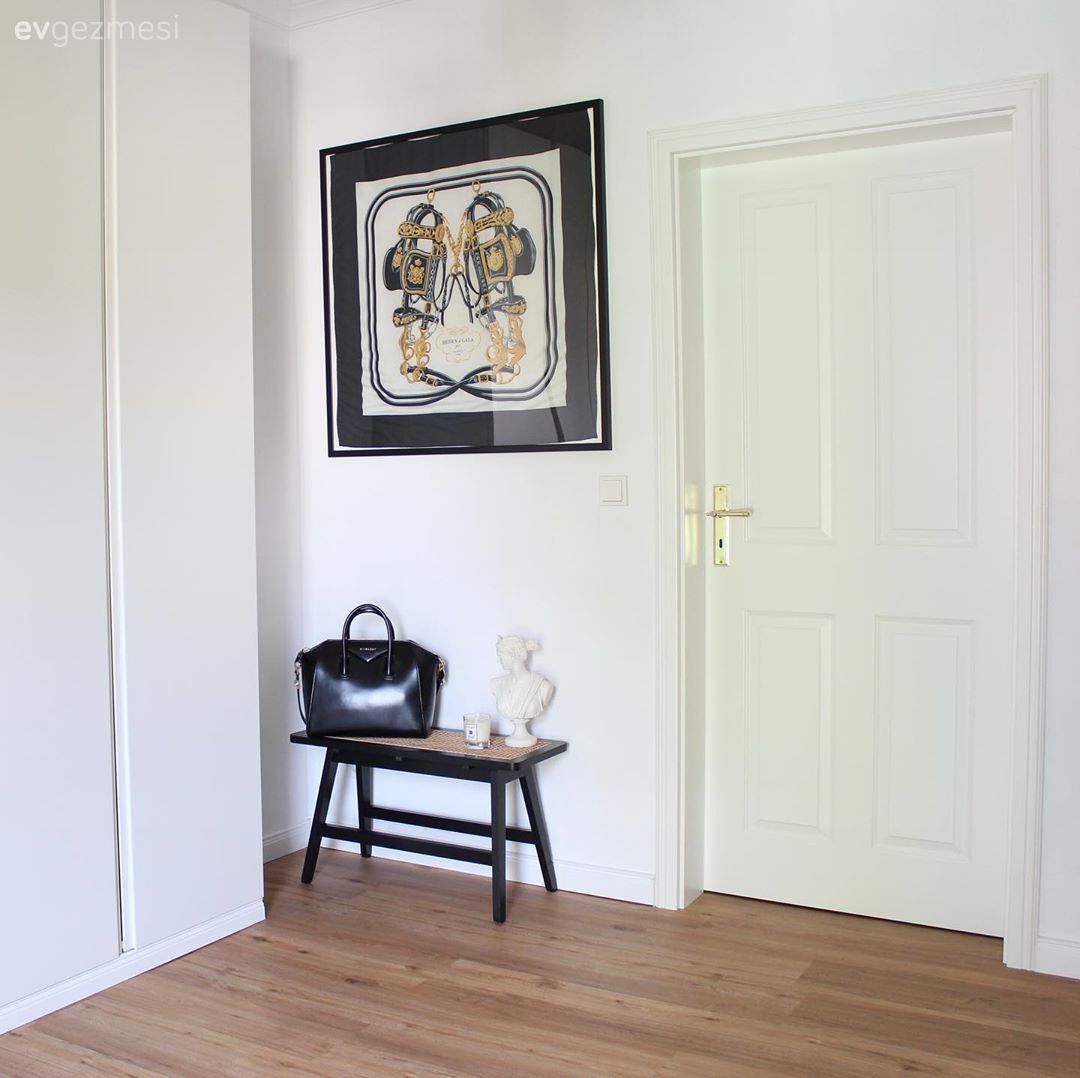 Tablo, Duvar dekorasyonu, Beyaz, Siyah, Parke