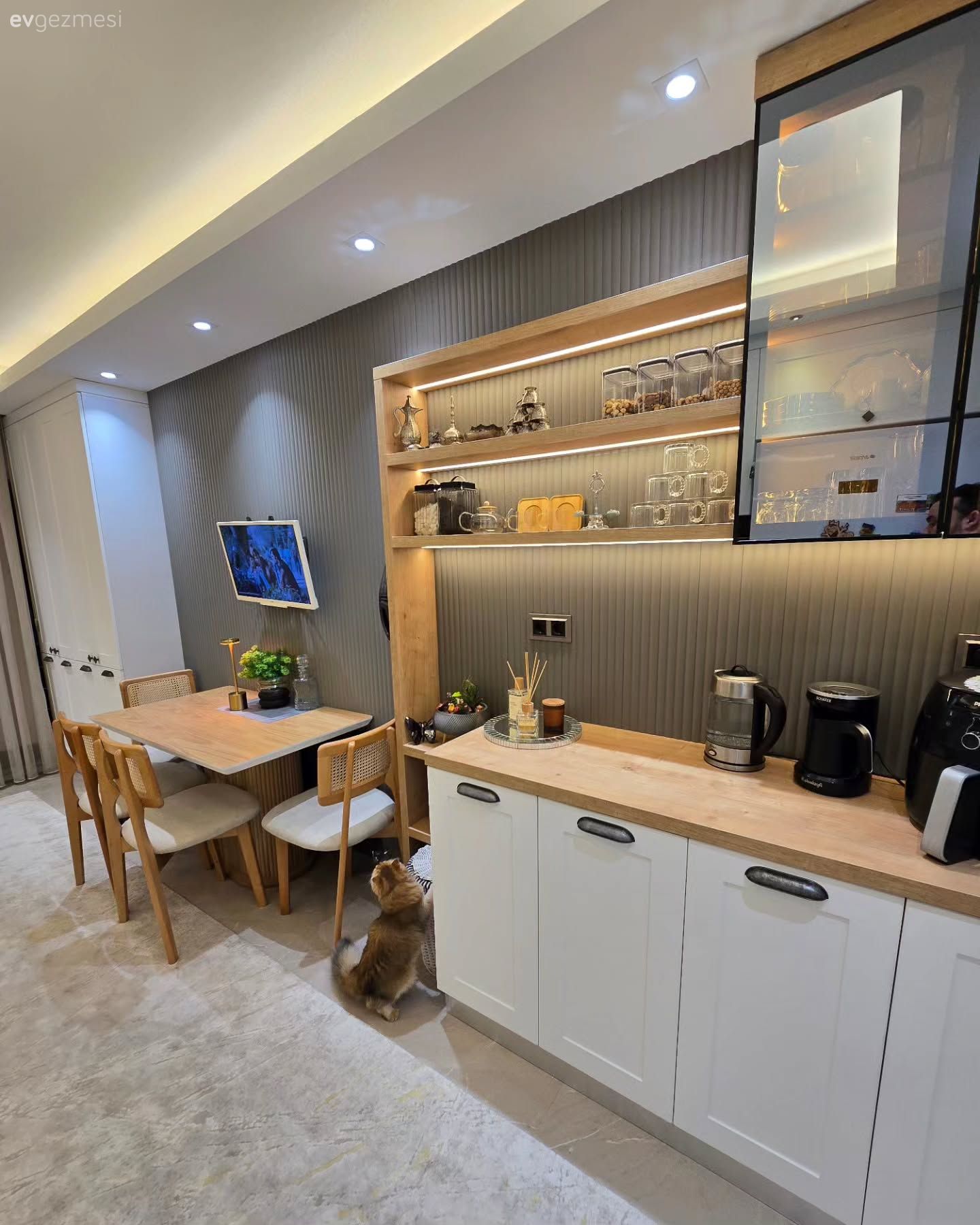 İki Tarafı İyi Değerlendirilen Bu Mutfağın Keyfine Diyecek Yok