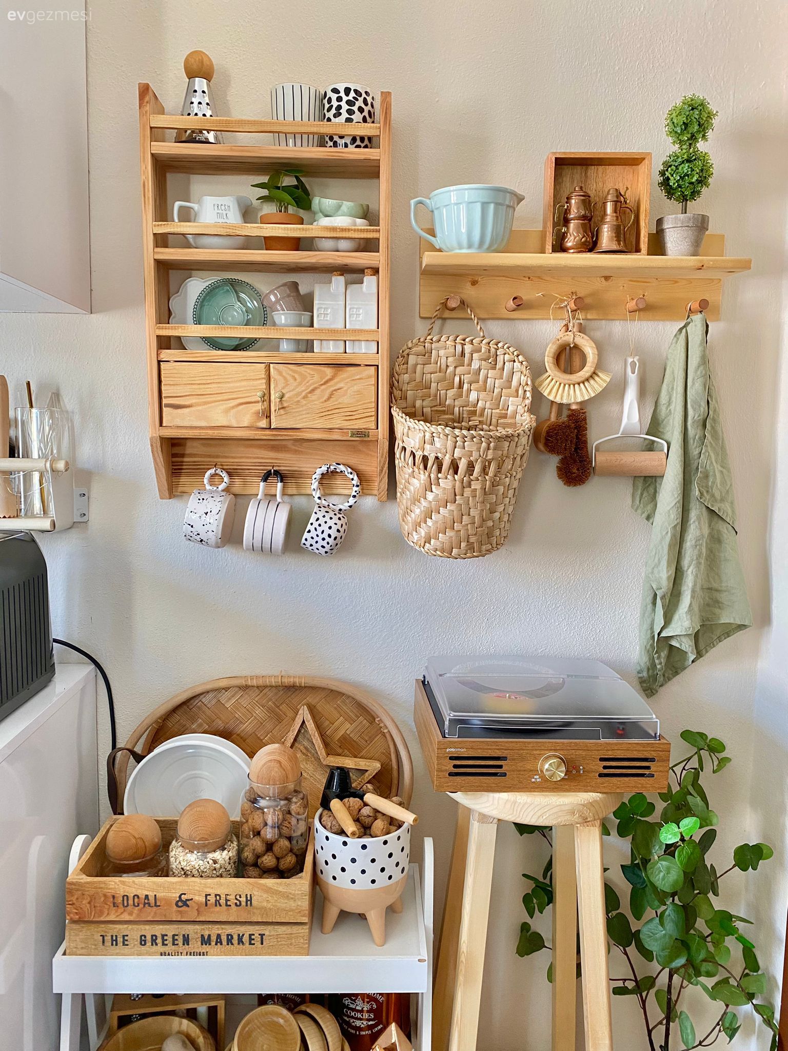 Mutfak rafı, Mutfak, Beyaz, Mutfak aksesuarları, Ev bitkisi