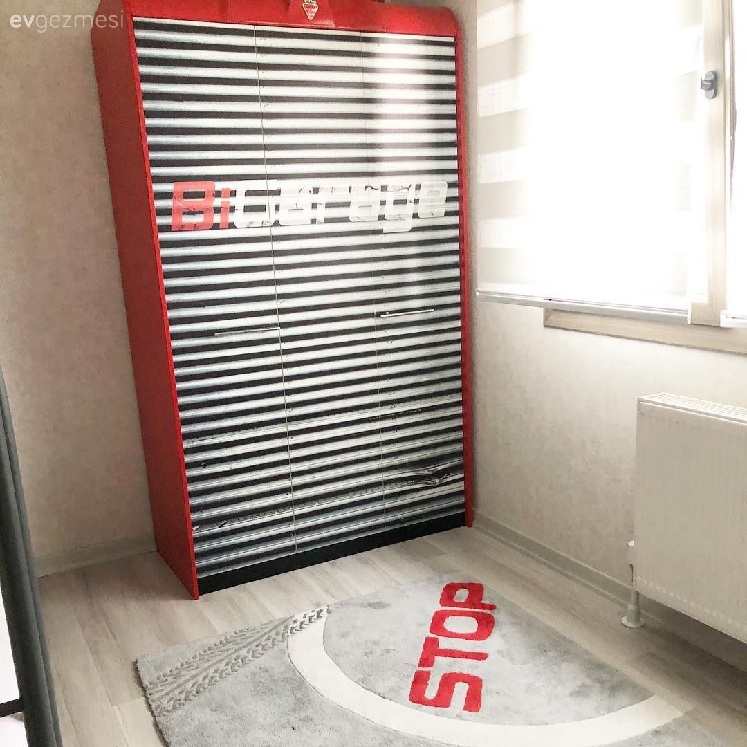 Çocuk Odası, Siyah, Kırmızı, Beyaz, Halı, Çocuk odası halısı, Çocuk odası dolabı