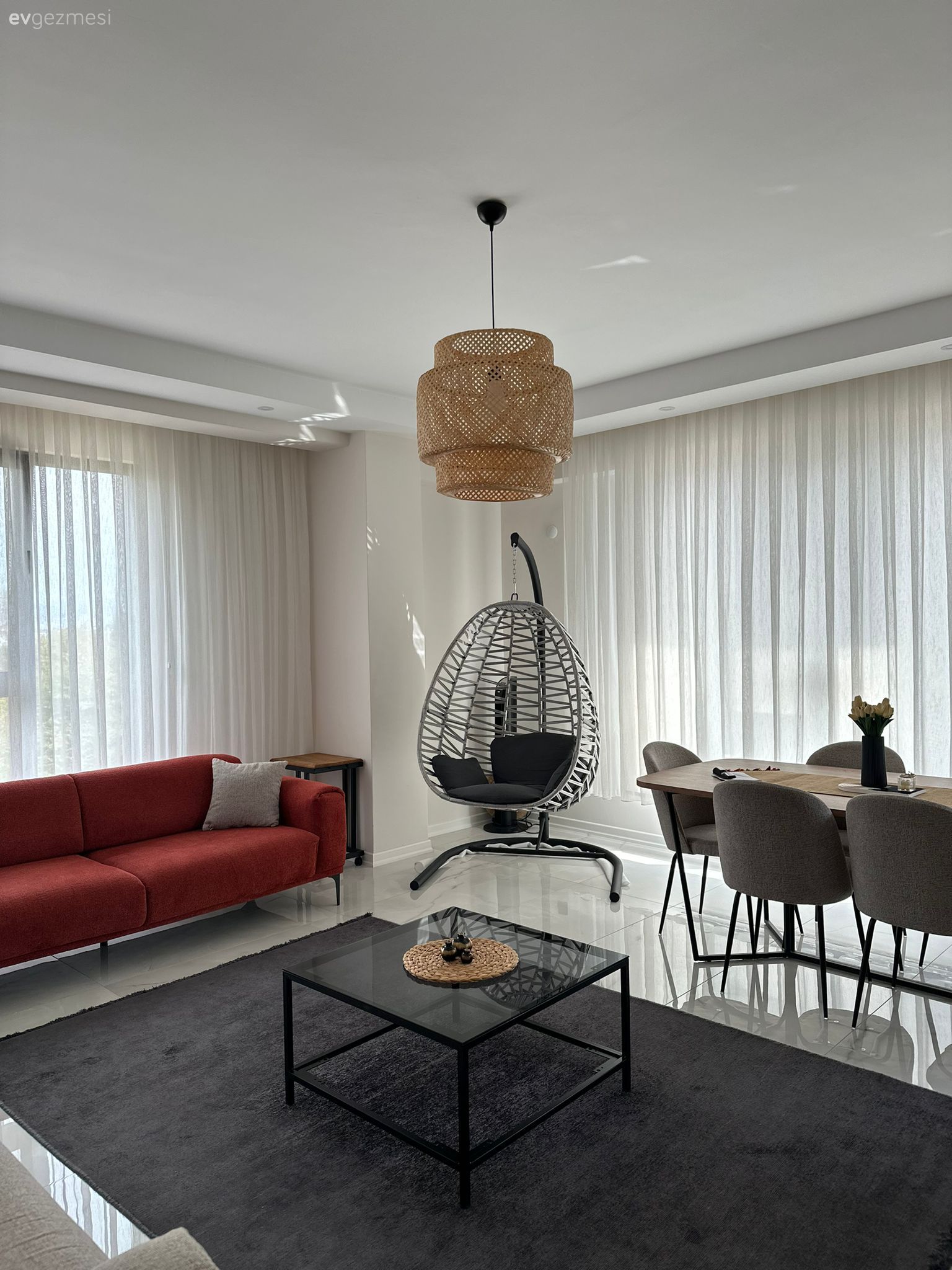 Bu Düzce Evinde Modern Tarza Bohem Detaylarla Yorum Katılmış!