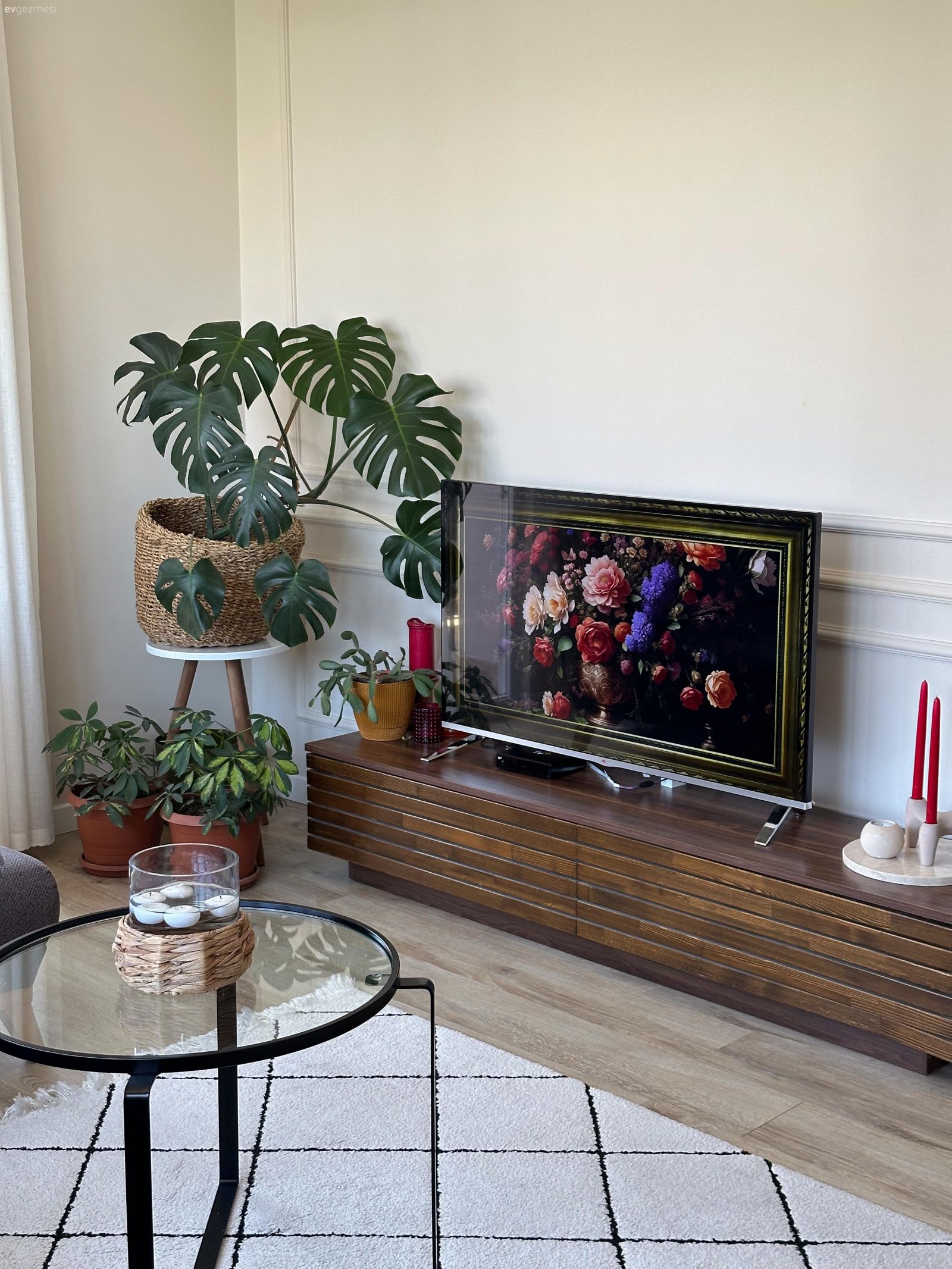 L Tipi Salona Sahip Bu Ankara Evinde Bitkiler Sıcaklık Kaynağı!