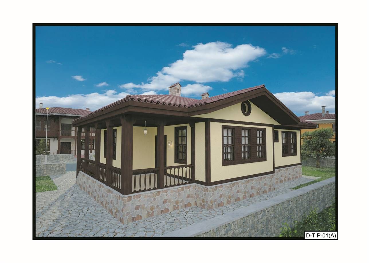 Köy Evi Yapacaklara Bakanlık Onaylı Tek Katlı Köy Evi Projeleri!