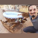 el yapımı ceviz ağacından beşik