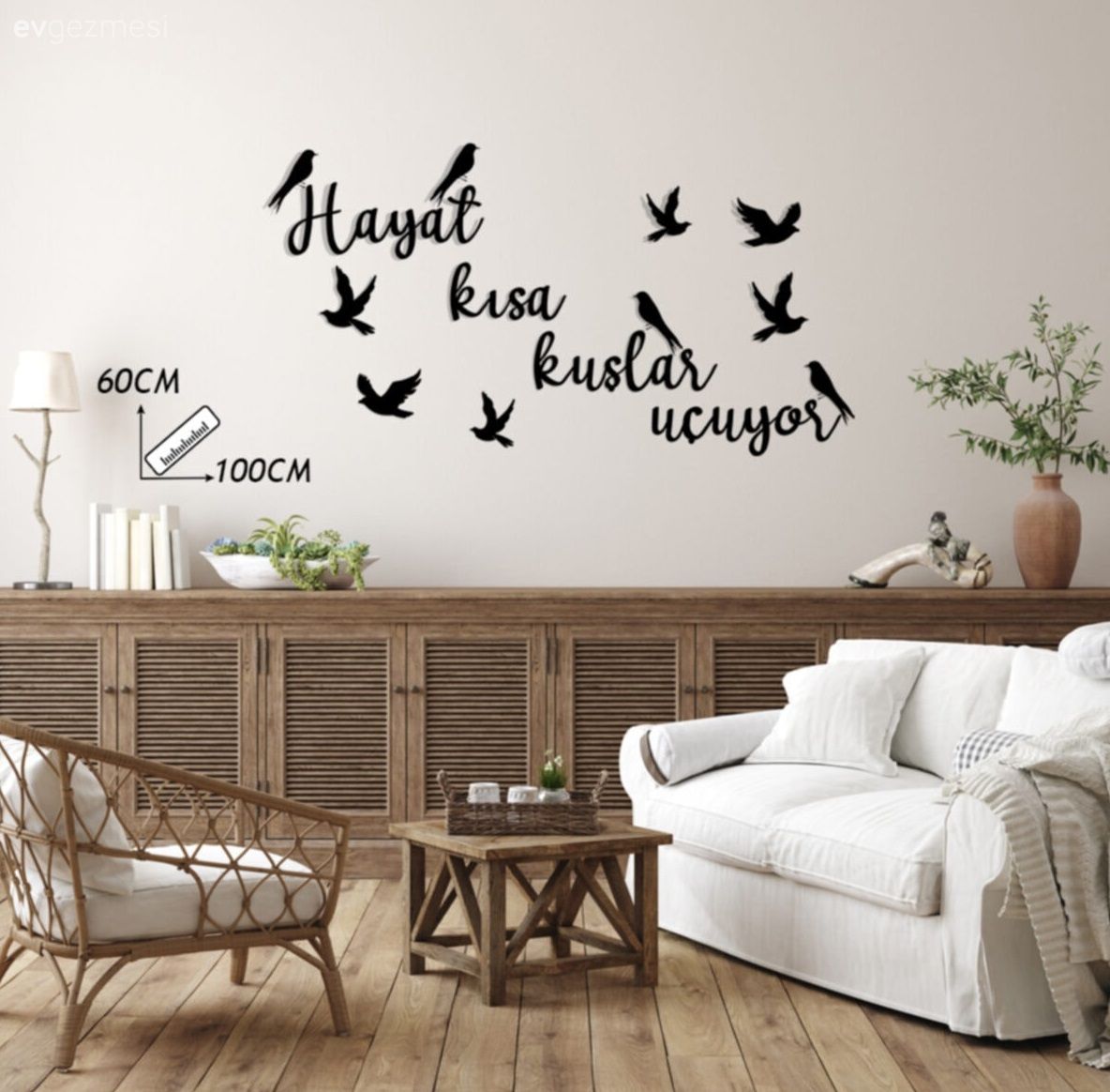 Evler için özel duvar dekorları