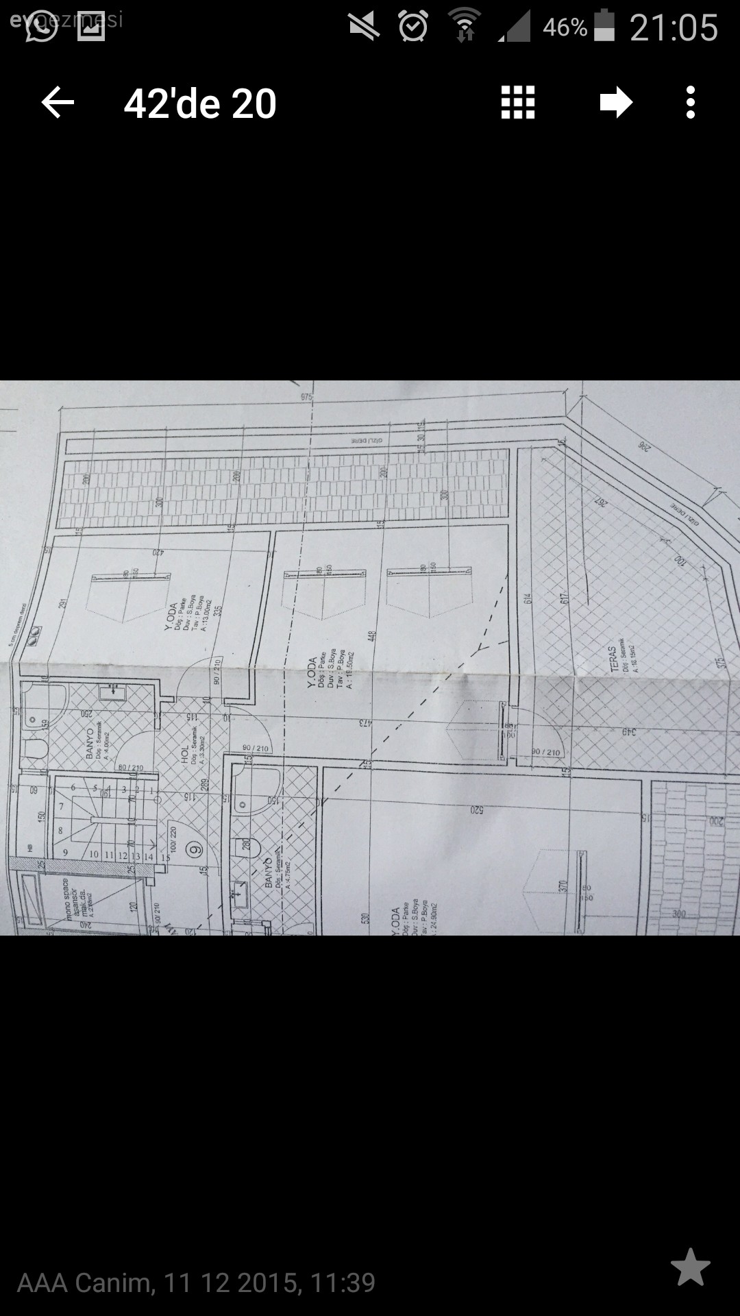Mutfak salon ve cati katındaki cocuk odalari yerlesim hakkında