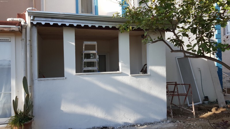 Balkonu mutfak yaptık