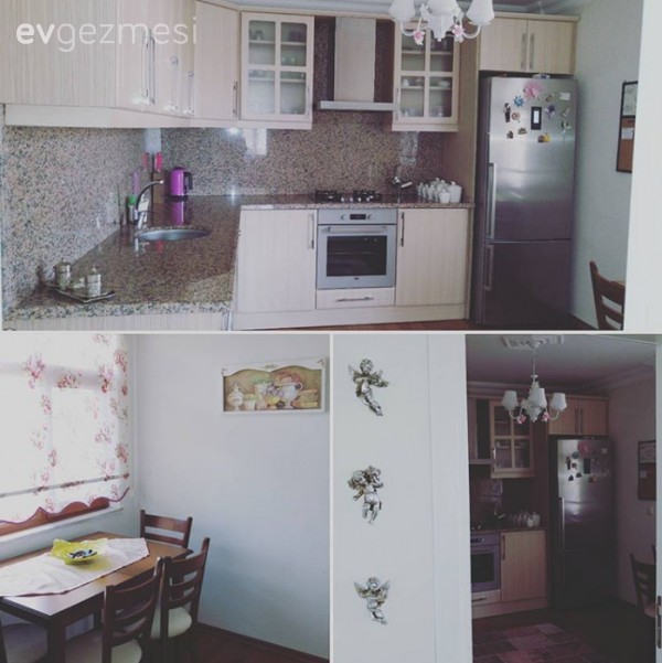 Her odasında farklı bir stille, çok zevkli döşenmiş sıcacık bir ev..