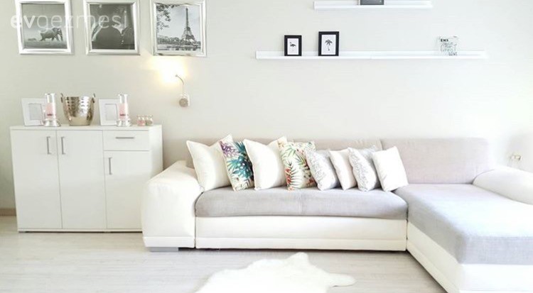 Modern stile şık dokunuşlar.. Güneş hanımın keyifli evinden.