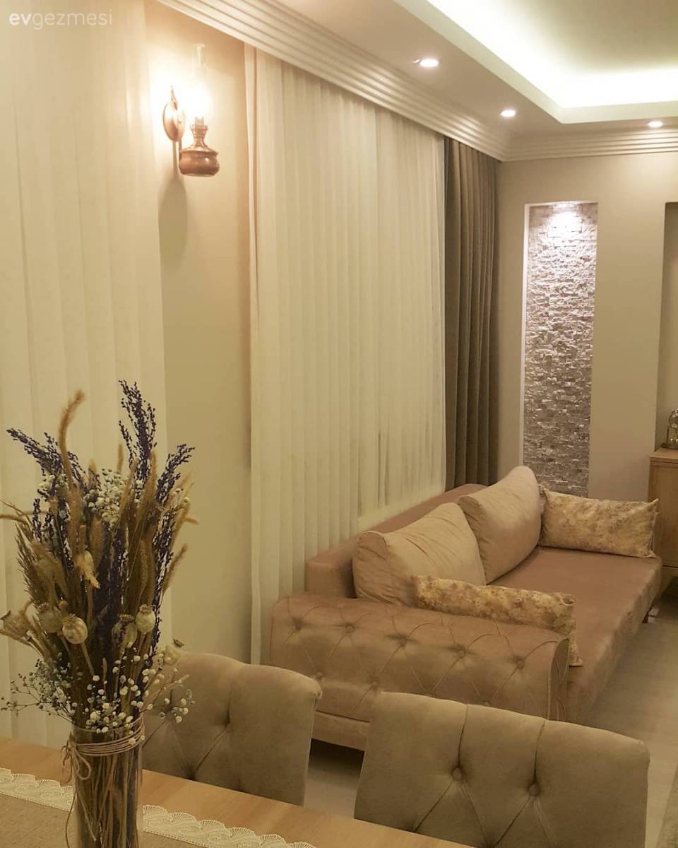 Modern stile nostalji katan detaylar.. Sıcak ve keyifli bir ev.