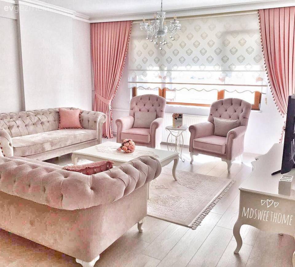 Country Dekorasyona Göre Salonlar: Öneriler, Fikirler