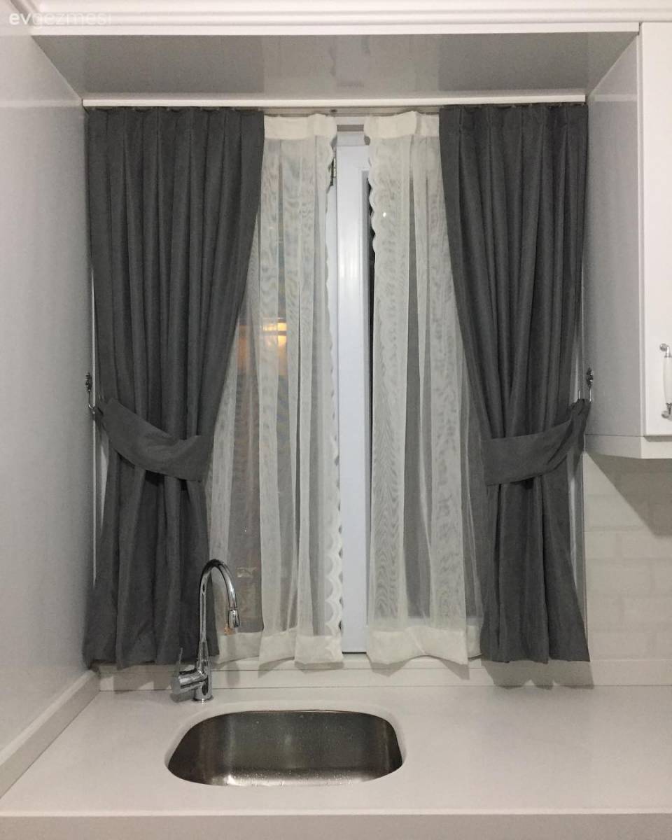 Mutfağınız İçin Seçebileceğiniz 20+ Mutfak Perdesi Modeli
