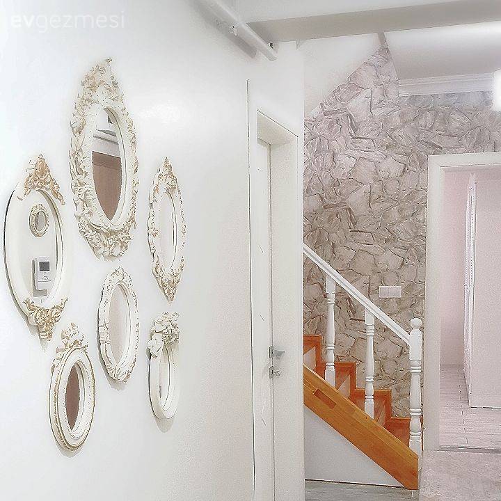 Cıvıl cıvıl renkler, romantik desenler. Özlem hanımın yeni evinden..