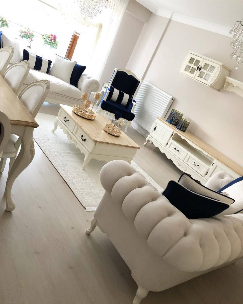 Country Dekorasyona Göre Salonlar: Öneriler, Fikirler