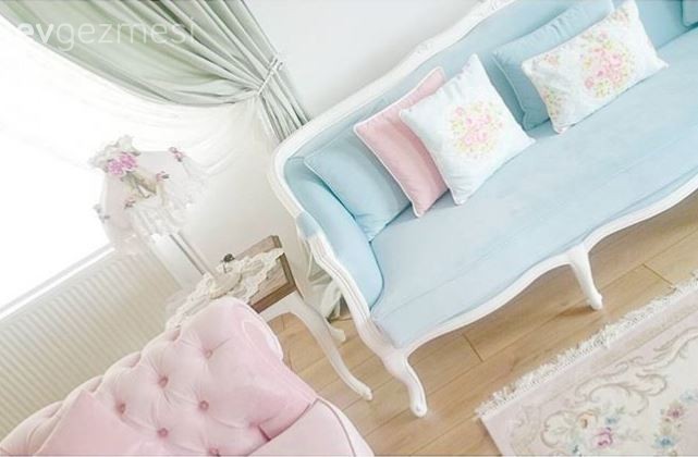 Nazmiye hanımın her köşesi özenilmiş, country stil, cıvıl cıvıl evi..