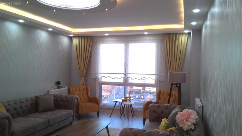Toprak renklerde, sade ve konforlu bir dekor: Melek hanımın evi..