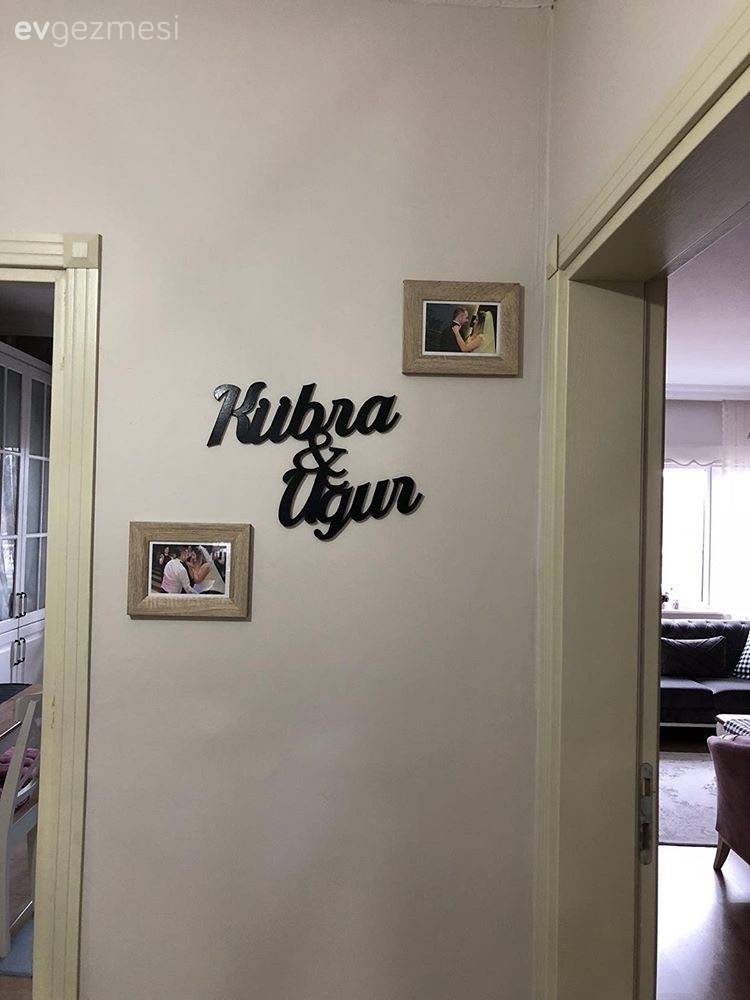 Abartıdan uzak, keyifli bir dekor. Kübra hanımın tatlı evi.