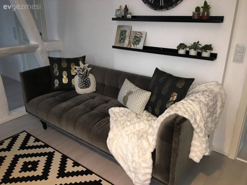 Modern stile rustik esintiler. Stil sahibi ve özgün bir ev.