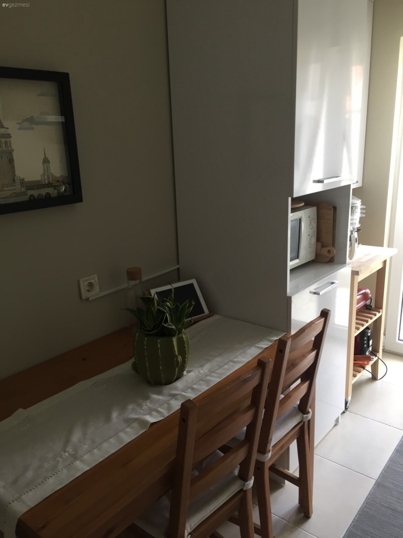 Dar mutfağımda ekstra dolap yaptırdım. Kullanışlı oldu.