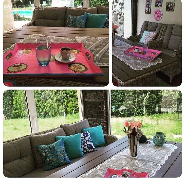 Beyazın zerafetinin siyahın asaletiyle tamamlandığı, çok şık bir ev.