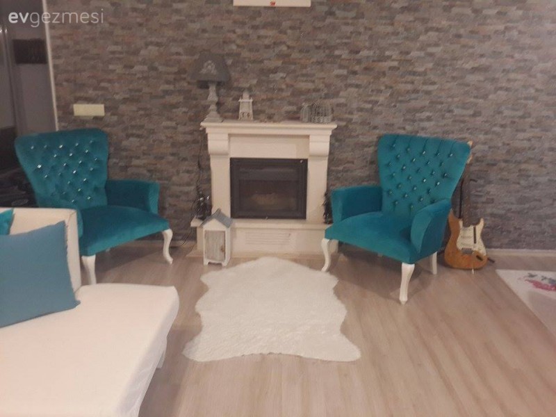 Nesli hanımın her odası uyum içinde, zevkli ve özenli evi..