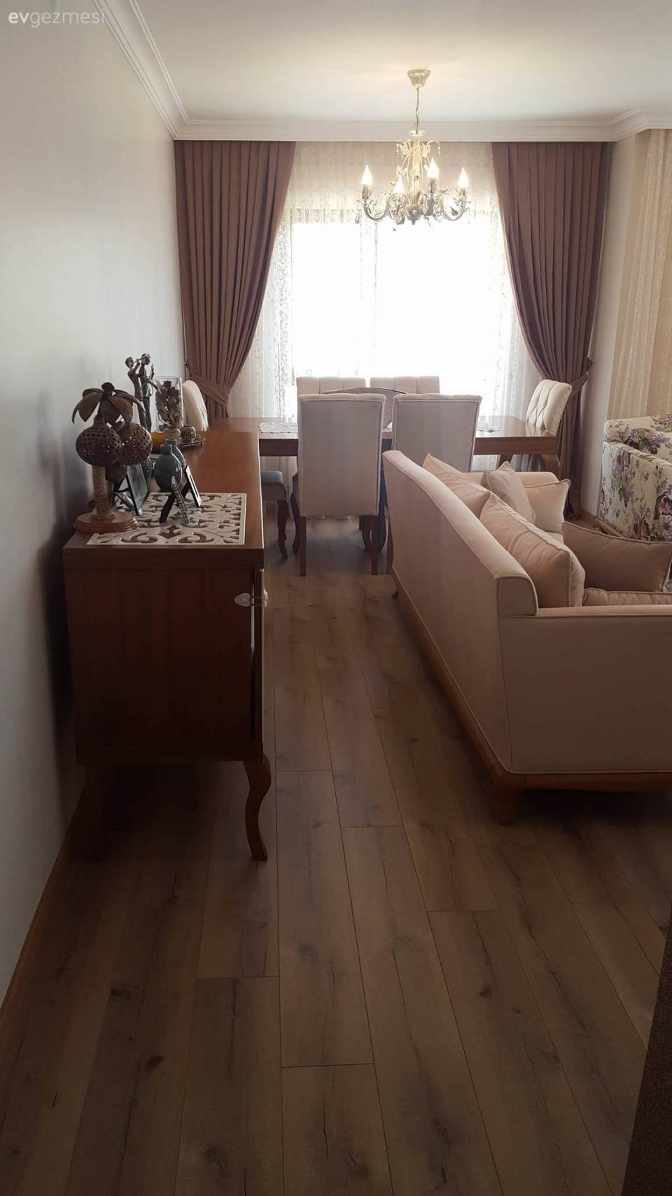 Sade, şık çizgide bir dekor.. Gülden hanımın evi, yeni karelerle..