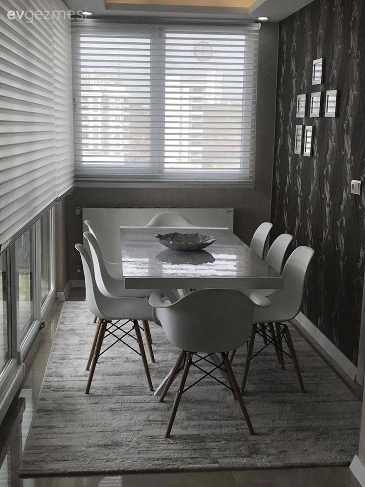 Modern stile kişilik katılmış bir dekor. Hatice hanımın evi..