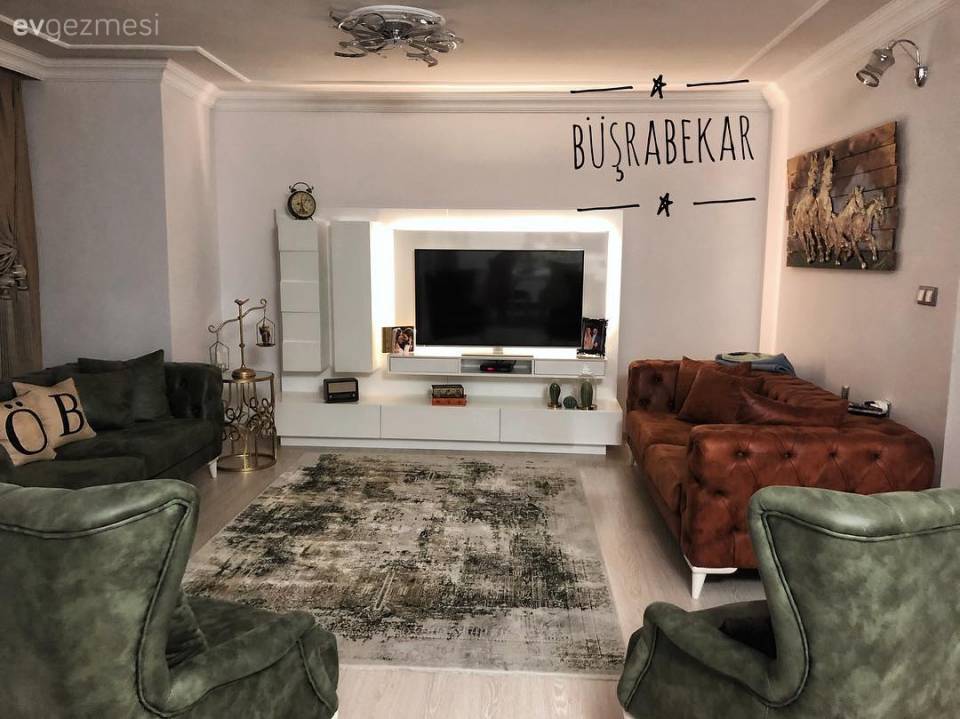 Monotonluk yerine farklılıkların harmonisi. Büşra hanımın şahane dekoru..