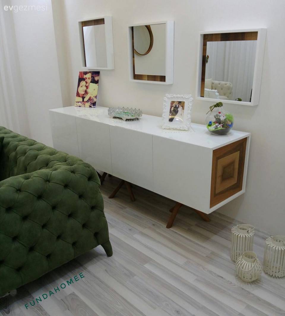 Modern stile sıcaklık katan dokunuşlar. Funda hanımın keyifli evi..