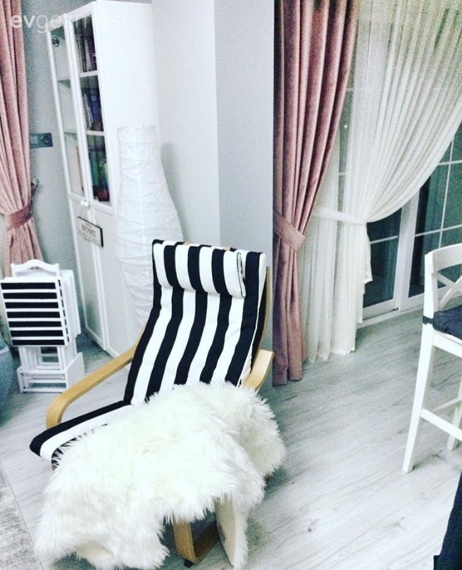 Çarpıcı renk paleti, uyumlu detaylar. Aslıhan hanımın stil sahibi evi.