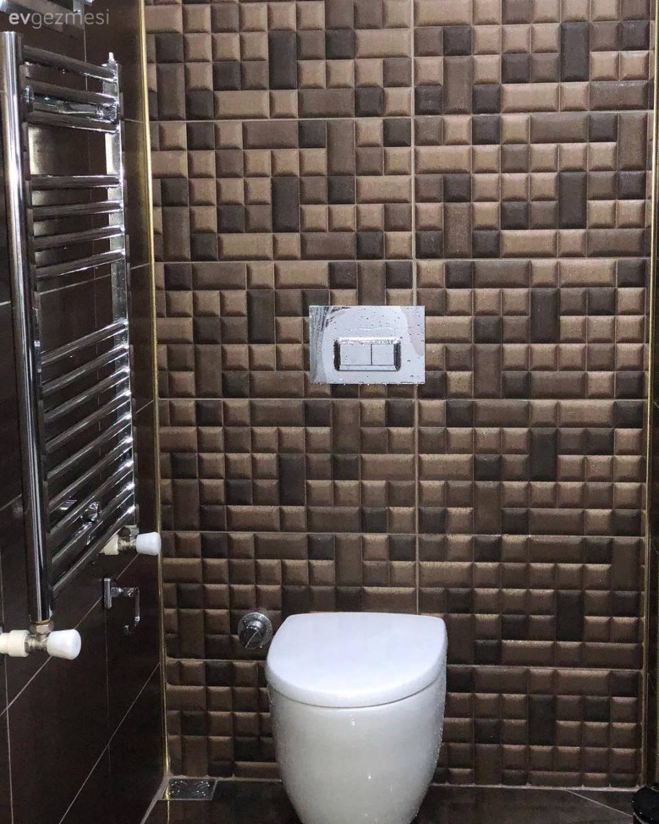 Modern stile renkli dokunuş. Sade, şık bir mutfak, banyo..