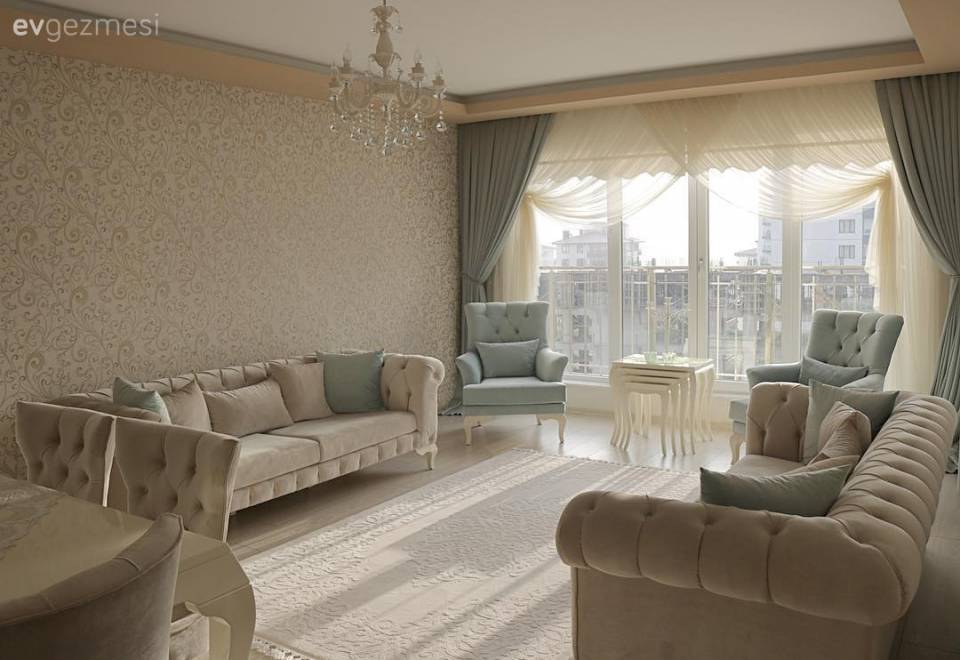 Pasteller ile huzur dolu ve hafif bir his. İpek hanımın evinden..