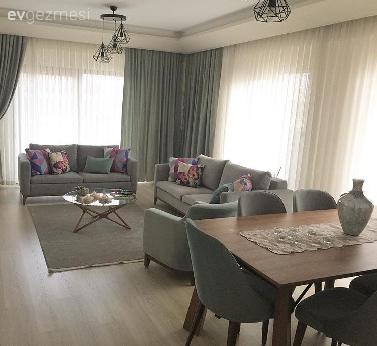 Modern stile canlı dokunuşlar.. Gizem hanımın tatlı mı tatlı evi.