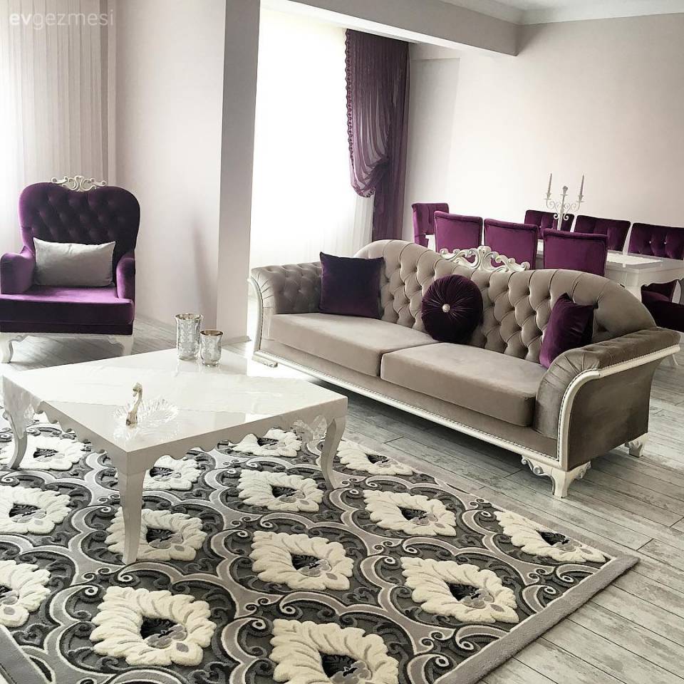 Cıvıl cıvıl renkler, romantik desenler. Özlem hanımın yeni evinden..