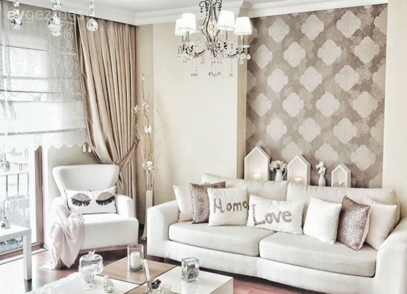 Sibel hanımın kahverengi ve mavi ile sıcaklık kazanan modern evi..