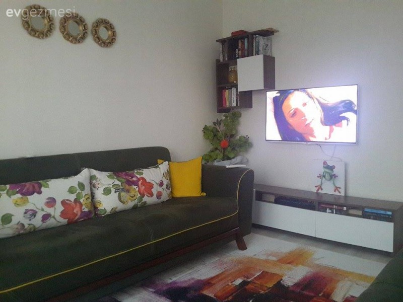 Nesli hanımın her odası uyum içinde, zevkli ve özenli evi..