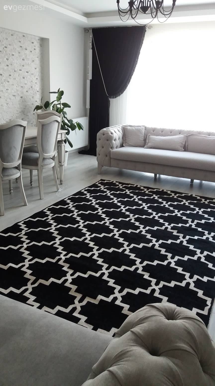 Modern çizgiye klasik dokunuşlar. Melike hanımın özgün ve stil sahibi evi..