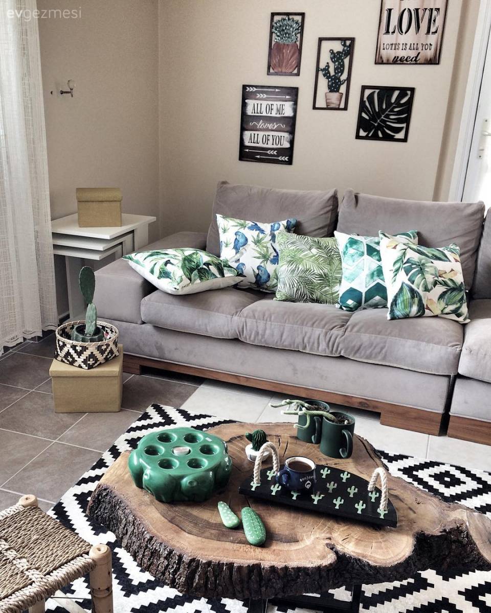 Cıvıl cıvıldan doğallığa. Pelin hanımın evinin eski ve yeni dekoru..