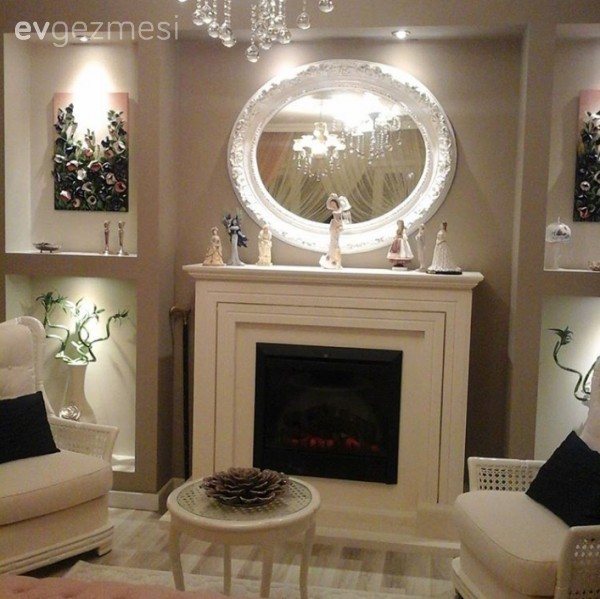 Pastel tonlar, klasik stile eşlik eden şık detaylar. Müveddet hanımın harika dekorasyonu..