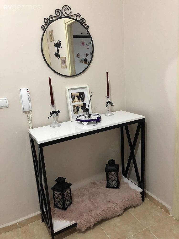 Abartıdan uzak, keyifli bir dekor. Kübra hanımın tatlı evi.