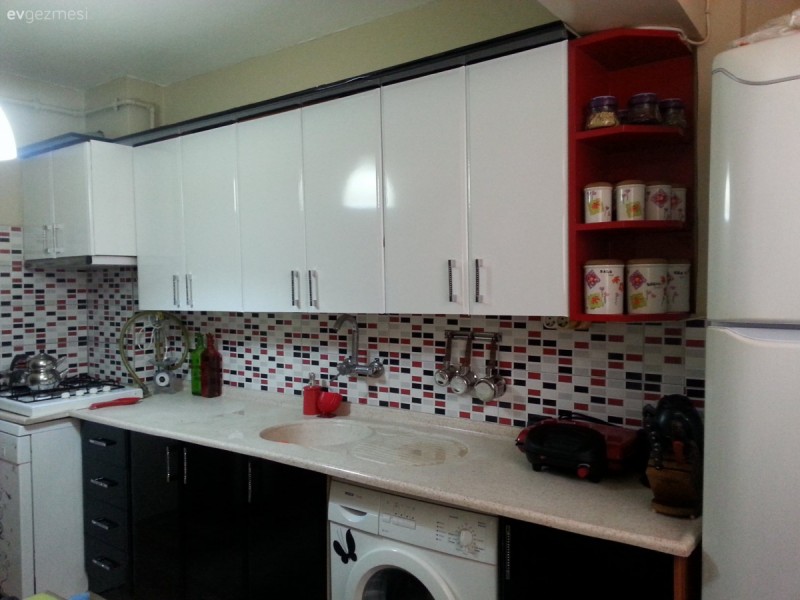 İlknur hanımın 260 TL maliyetli mutfak dönüşümü..