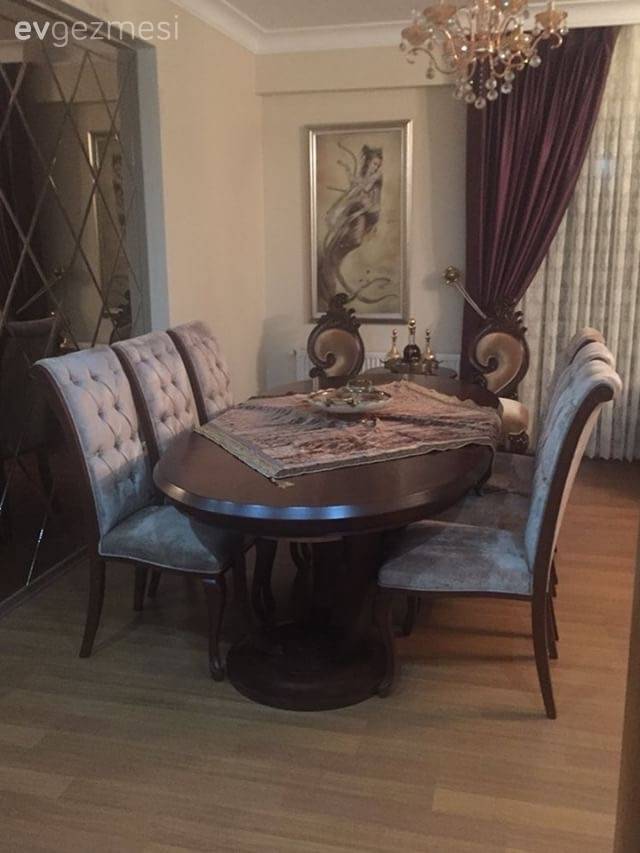 Klasik stile sade bir yorum. Müge hanımın sofistike evi..