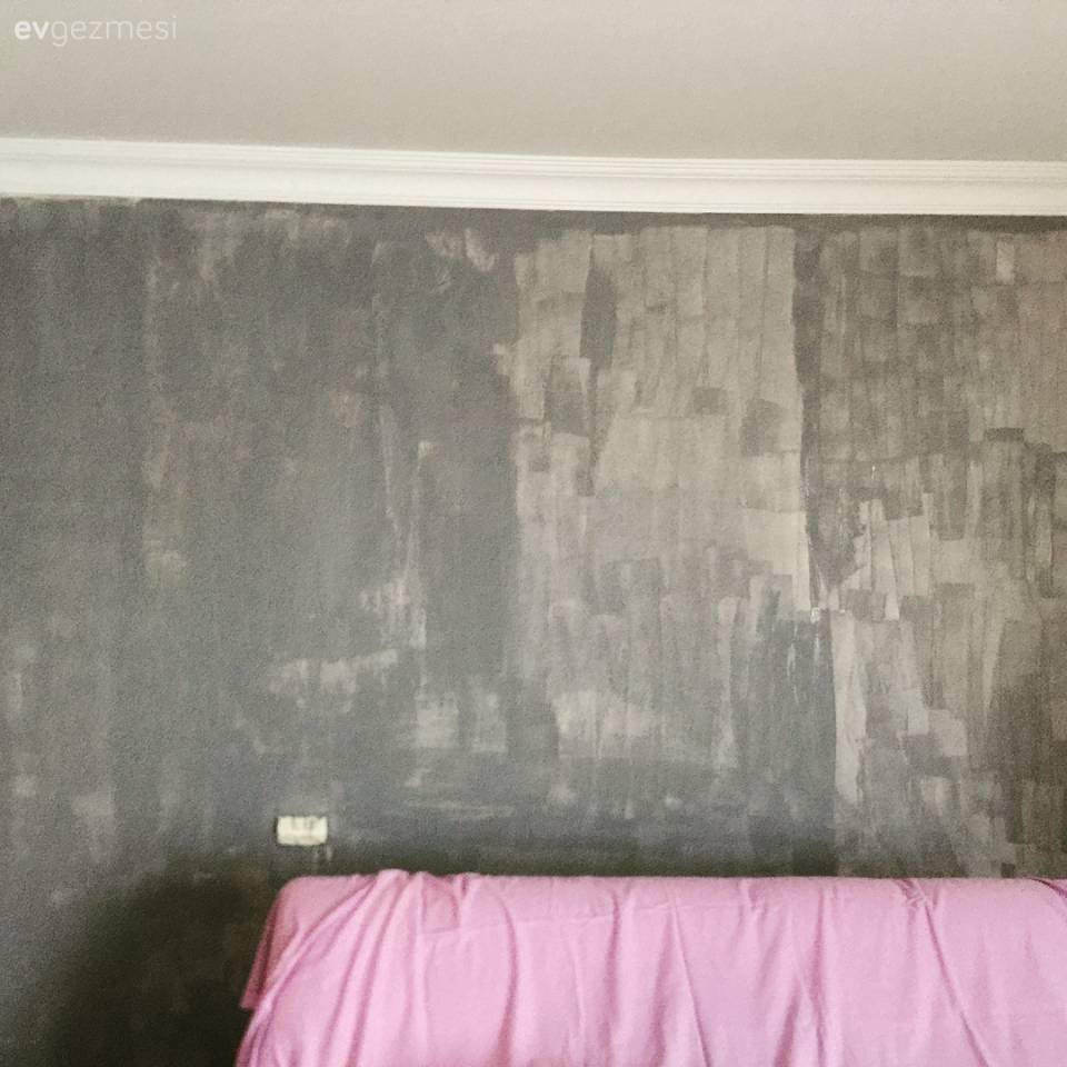Duvar kağıdına harika alternatif. Ebru hanımın kendi yaptığı, şahane duvar dekorları..