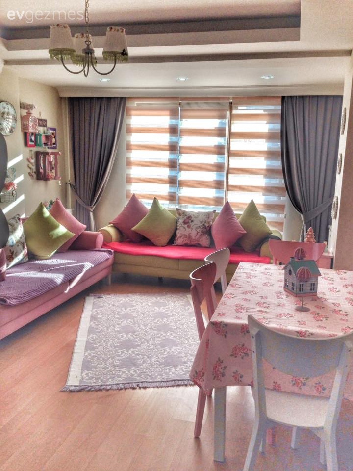 El emeği objelerle Gözde hanımın cıvıl cıvıl evi..