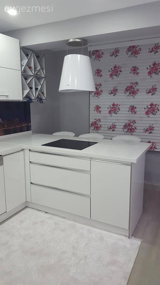 Necipoğlu çiftinin gergi tavandan, nişlere tamamı kendi emekleri evi..