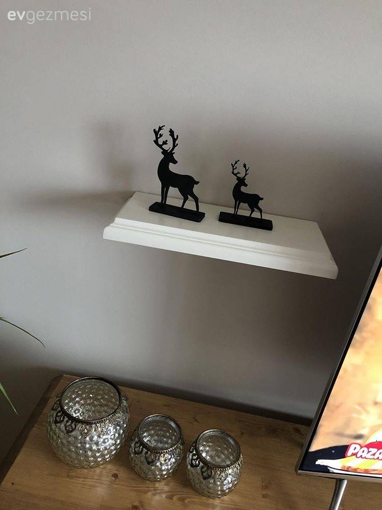 Abartıdan uzak, keyifli bir dekor. Kübra hanımın tatlı evi.